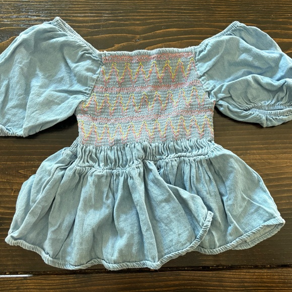 Girls Denim Top - Picture 1 of 3